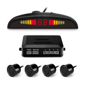 Sensor de aparcamiento automático, Kit de Parktronic con pantalla LED, Radar de aparcamiento automático con 4 sensores, sistema de detección de Monitor de marcha atrás - Product Image 1