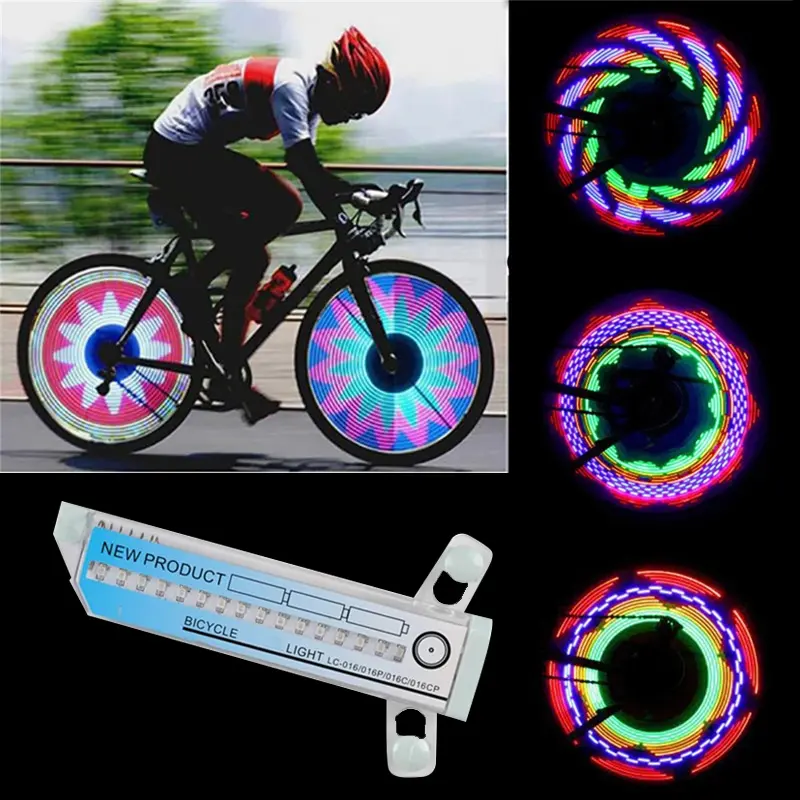 Safety Warning LED Bike Wheel Lights colorful waterproof LED bike wheel light