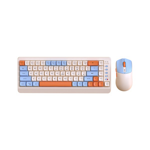 Juego de teclado y ratón inalámbricos para juegos a color con teclas multimedia multifunción adecuadas para computadoras portátiles y de escritorio - Product Image 1