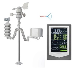 Estación Meteorológica con termómetro para el hogar, registrador de datos de pronóstico del tiempo de presión con interfaz de PC - Product Image 6