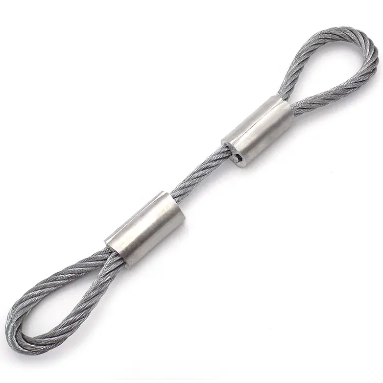 Factory Manufacture Stainless Steel Wire Rope Sling Eyelet Wire For Suspension Systems