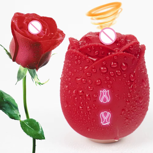 Oem <strong>Best</strong> Seller Rose Vibrator <strong>Shemale</strong> 9 Sucking Vibrating Nipples Clit Massager Vagina Silicone Breast Rose <strong>Sex</strong> Toy - Product Image 1
