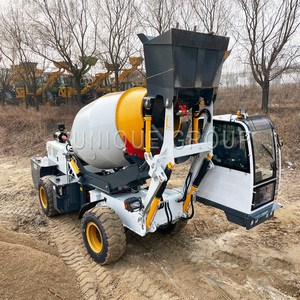 Self Feeding Concrete Mixer Truck for 4 Cubic Meter Volume Self <strong>Loading</strong> Concrete Mixer Small Self <strong>Loading</strong> Cement Mixture - Product Image 2