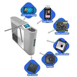 Supporto personalizza integra validatore di biglietti di terze parti 7 display LCD lettore RFID altoparlante codice qr barriera a lembo nello stadio - Product Image 2