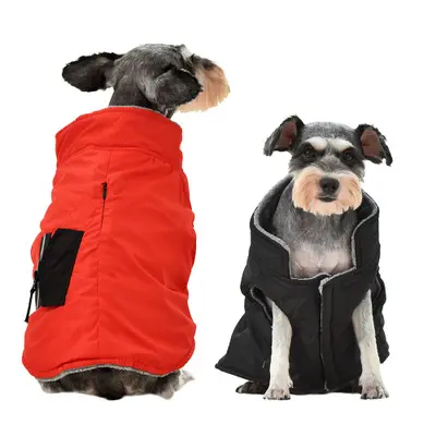 冬のペットの犬の服スーパーウォームジャケット厚いコットンコート防水小型犬ペット服フレンチブルドッグ子犬