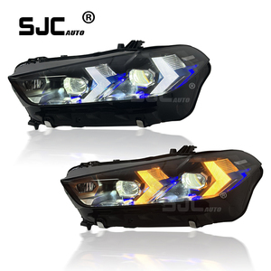 SJC oto yeni tasarım yeni far BMW X5 G05 için LED far projektör Lens lazer far farklı stil LED far yükseltme - Product Image 1