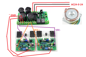 NAIM NAP250 15V-40V MOD เครื่องขยายเสียงสเตอริโอเครื่องขยายเสียงไฮไฟ ST-2SC5200 เครื่องขยายเสียง 80W DIY ชุด - Product Image 5