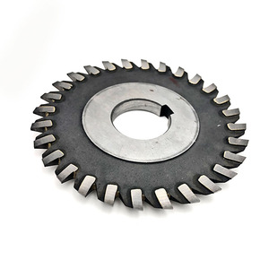 Çelik demir kanal açma için açılı ve R ark şekilli kesme kenarları ile 150mm karbür uçlu üç taraflı freze kesicisi - Product Image 4