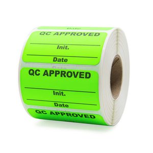 QCステッカーラベルロールカスタムプライベートQC合格ステッカー低価格 - Product Image 1