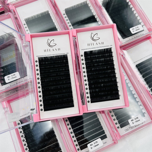 Handmade Volume <strong>Lashes</strong> 0.03 0.05 0.07mm Automatic Self Blooming Easy Fan <strong>Lash</strong> Private Label Eyelash Extension - Product Image 4