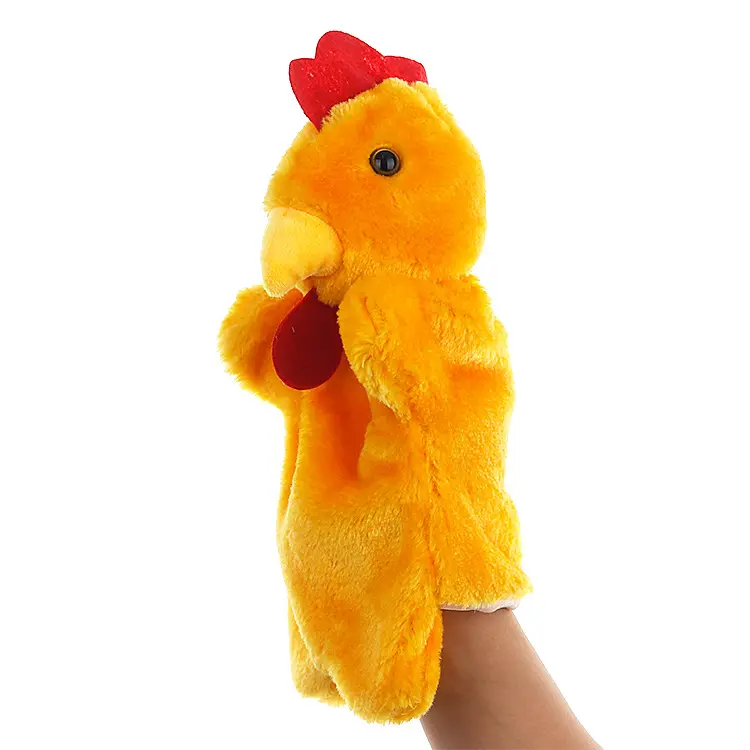 Lindo Peluche de peluche dedo bebé dinosaurio marioneta de mano juguete personalizado marionetas de mano