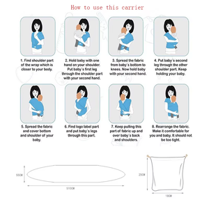 Yenidoğan modern tasarım bebek bebek taşıyıcı şal için kundak battaniyesi özel baskı - Product Image 2