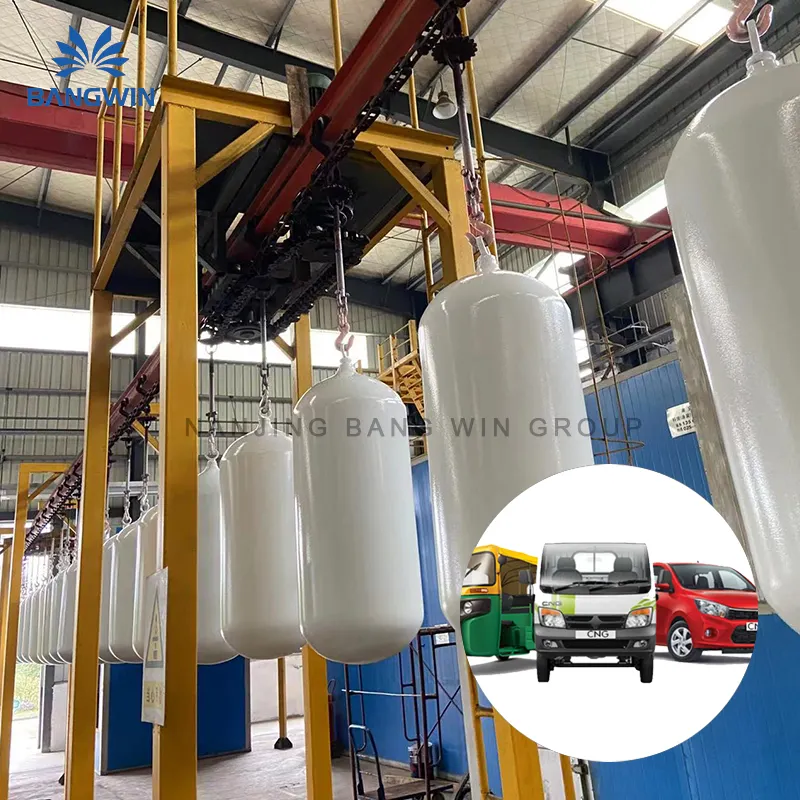 Tanque de medidor compuesto de fibra de vidrio envuelto directamente de fábrica BW, cilindros Cng compuestos para vehículos, cilindro de
