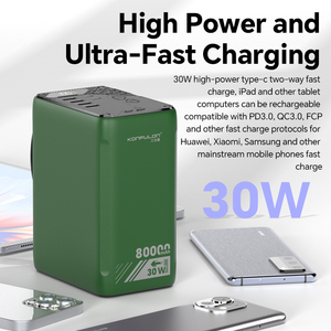 Konfulon Trending New Release 80000mAh Power Bank PD 30W QC3.0 22,5 W Banco de energía de carga súper rápida con pantalla LCD para acampar - Product Image 4