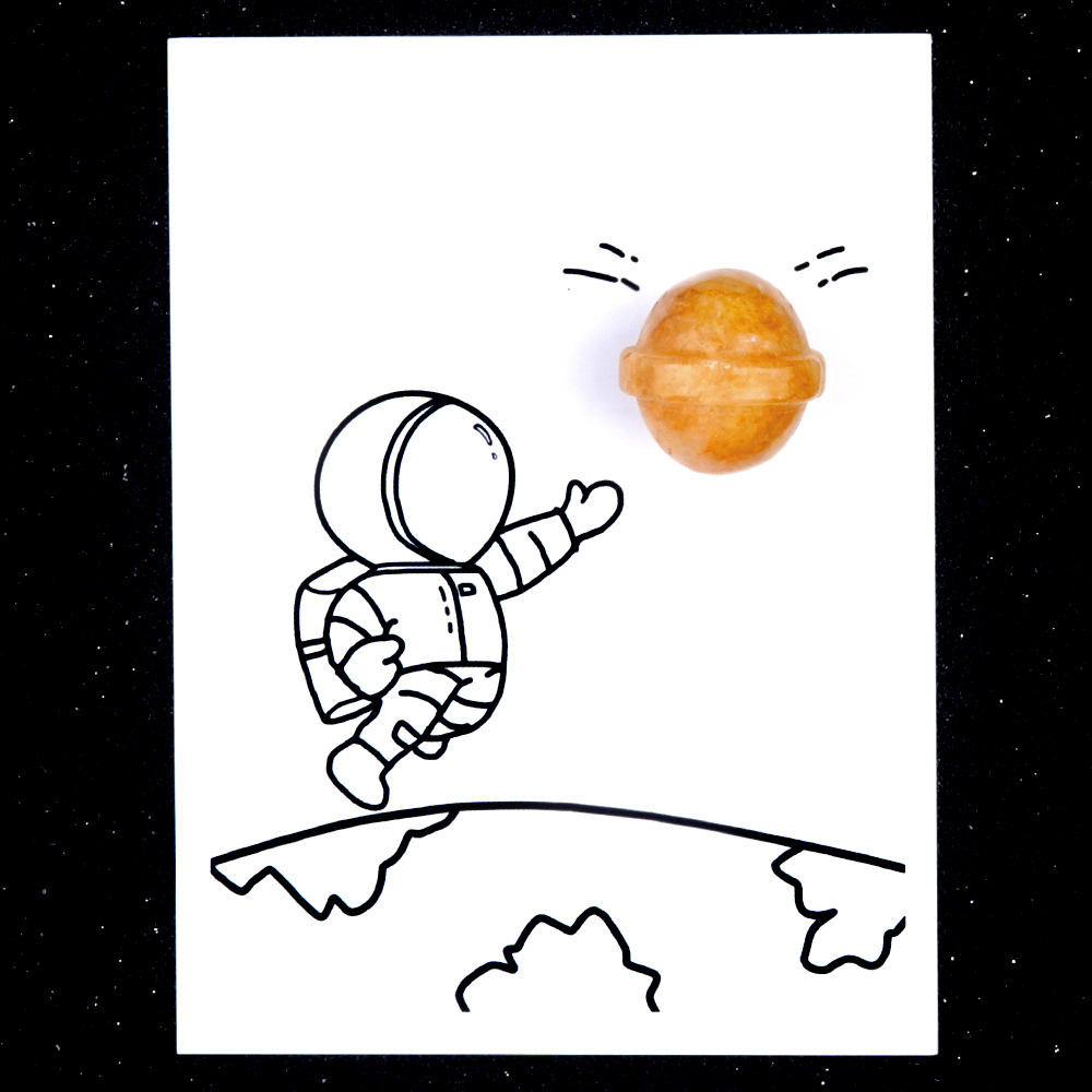 Topaz - 20mm planet card