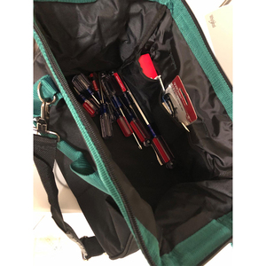 Portable <strong>Tool</strong> <strong>Bag</strong> with Waterproof Construction <strong>Tool</strong> Storage with Multiple Interior and Exterior Pockets - Product Image 5