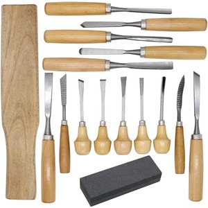 Factory Outlet 16PCs Multi-Función de acero DIY Escultura Premium Carpintería Tallado Herramientas Set Cinceles