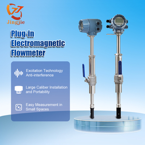 Medidor de flujo electromagnético Jingjie DN200 Ttri-clamp, salida de 4-20ma, medidor de flujo de agua magnético Digital para soluciones de sal alcalina, barro - Product Image 3