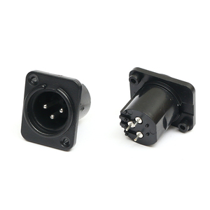3コアストレートピンバランスオーディオデバイスコネクタ3ピンXLRオスソケットオーディオソケット - Product Image 5