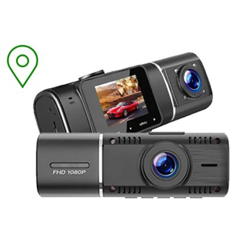 Gps 2 1キャビンコンボ車のダッシュカメラ1080p + 720 1080pデュアルレンズ車のブラックボックス赤外線ナイトビジョン