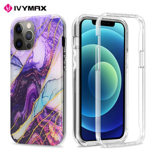 Hibrid 3 in 1 adet TPU moda 3D IMD tasarımlar mermer durumda parlayan <span class=keywords><strong>IML</strong></span> telefon iPhone için kapakları 12 Pro max 5G