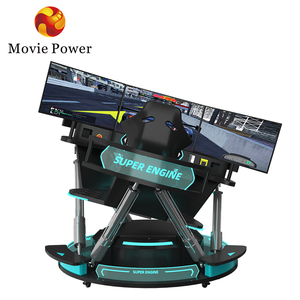 מפעל מחיר VR סימולטור מירוץ 3 מסך F1 סימולטור תנועה דינמי 9D VR מרוצי מכוניות משחק