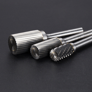 HUHAO mata bor gerinda putar 6mm, mata bor pemoles elektrik karbida Tungsten putar penggiling logam - Product Image 3