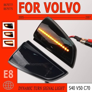 สัญญาณไฟเลี้ยว LED แบบไดนามิกสำหรับ Volvo S40 2004-2007 V50 2004-2008 C70 2006-2009 - Product Image 2