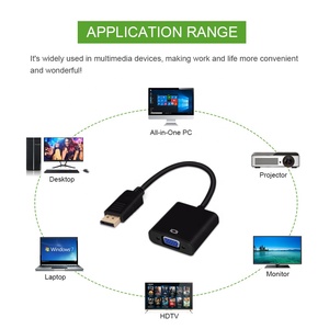 PCコンピューターラップトップHDTVモニタープロジェクター用ディスプレイポートディスプレイポートDP-VGAメスアダプターケーブルコンバーター - Product Image 6