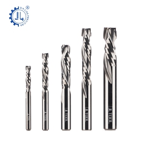 CNC Milling Cutter ขึ้นลง4มม. 3.175มม. คาร์ไบด์การบีบอัดบิตเราเตอร์ไม้อัด - Product Image 1