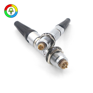 <strong>FGG</strong>/EGG Series 2B/<strong>3B</strong>/1B 2/3/5-Pin Metal Chrome Circular Push-Pull Connectors for Camera &amp; Electronics - Product Image 3