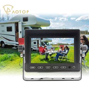 3Ch <strong>CVBS</strong> Signal 5&quot; Motorhome RV Left Right Rear View Blind Zone Safety Surveillance Monitor 1 Way Reverse Camera Reversing Aid - Product Image 1