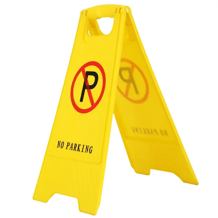 Hersteller direkt OEM B-131 PP oder ABS material kunststoff gelb EINE form vorsicht zeichen bord