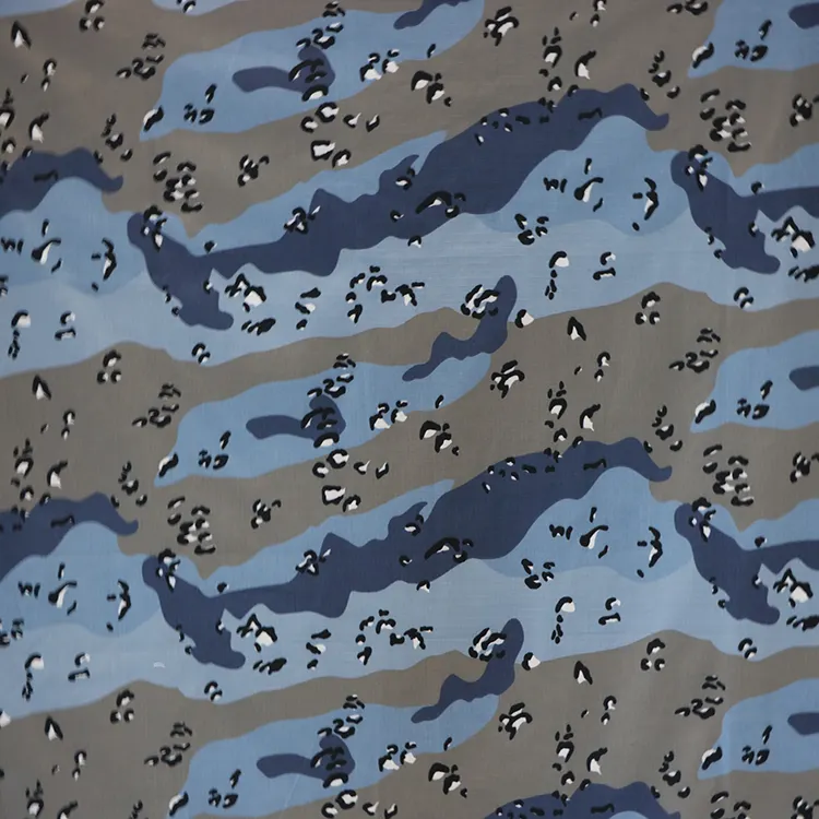 Tissu camouflage bleu pour uniforme tactique BT-211