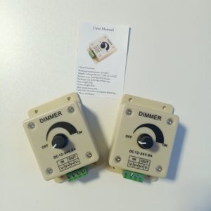 LED Dimmer One Channel PWM 12V 24V 8A interruttore manuale LED dimmer manuale controller led con CE RoHS - Product Image 1