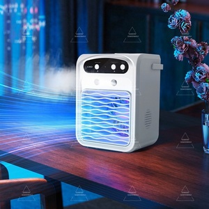 Bluetooth Speaker air Conditioning Fan Dual Spray Humidifier Rechargeable Misting Fan Small Electric Fan Desktop Chiller - Product Image 5