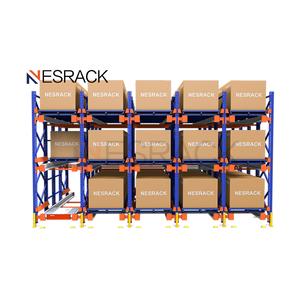 Scaffalature per Pallet in metallo per carichi pesanti scaffali di magazzino con Auto navetta di carico/scarico per rastrelliere navetta rapporto - Product Image 1
