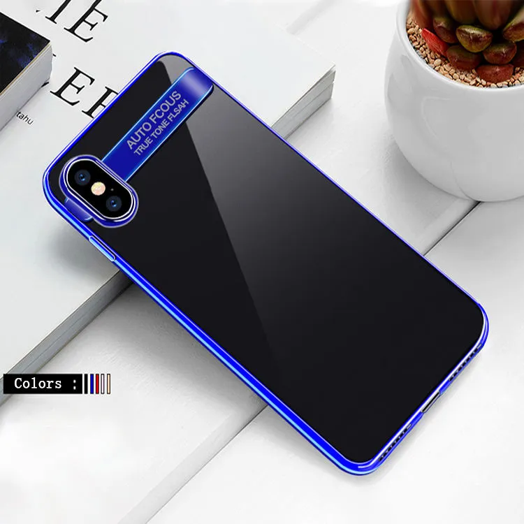 Electroplated Mirror Cell Phone Case For Iphone X Xr Xs 11 12 Pro Max Tpu Smartphone Shell Mobile Back Cover Case