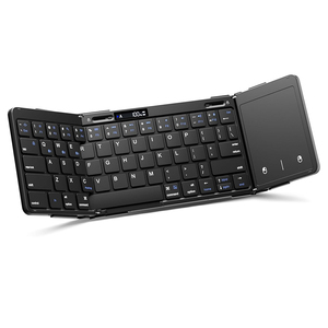 64 Tasten 2.4G Wireless Kleine faltbare Bluetooth-Tastatur Wiederauf ladbare drahtlose Ultra Slim Folding-Computer tastatur