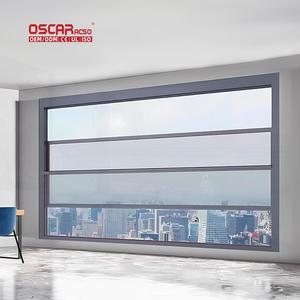 Sulla finestra di apertura orizzontale in alluminio per casa ufficio Villa in acciaio inossidabile con struttura in vetro con struttura a rete - Product Image 1