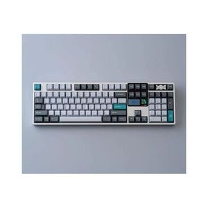 Teclado mecánico inalámbrico QK101 ergonómico, marco de aluminio de 101 teclas, sincronización RGB, comodidad de codificación durante todo el día - Product Image 1