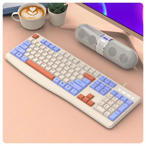 Tastatur- und Maus-Set modisch Farben-Übereinstimmung Manipulator-Gefühl verdrahtet USB-Tastatur Maus Computer Notizbuch Spiel-Tastatur