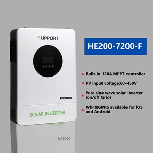 新型9KW大功率离网逆变器120A 48v纯正弦波交流输出最大光伏阵列功率8000W 60hz频率 - Product Image 2
