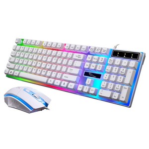 G21 USB 2.0 Backlit LED Professional 104 Keys <strong>Keyboard</strong> Mouse <strong>Combos</strong> Home Notebook <strong>Desktop</strong> <strong>Computer</strong> Latest Gaming <strong>Keyboards</strong> - Product Image 1