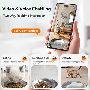 Alimentador Visual automático para mascotas de 5L, aplicación de alimentación remota, dispensador de Comida inteligente para gatos con función de detección de alimentación de mascotas - Product Image 2