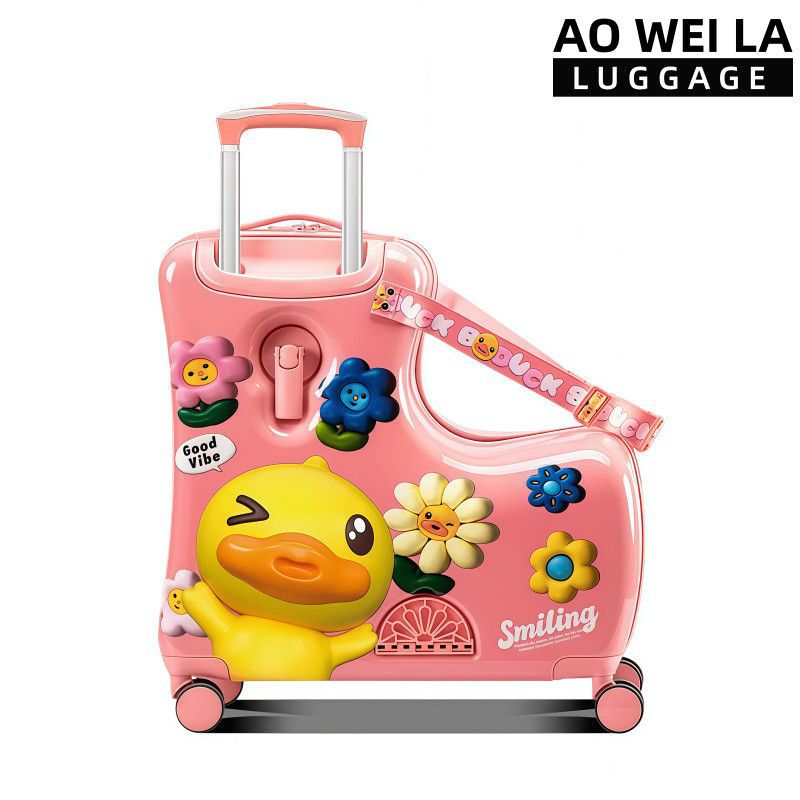 Boîte d'équitation pliable en forme de tournesol, petit canard jaune, cheval de Troie
