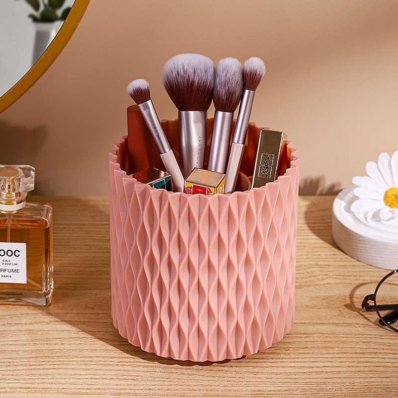 Cylindre de rangement rotatif rose (paquet de 1)