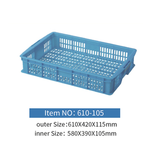 Hộp lưu trữ trái cây Crate lưới ráp hộp nhựa giá rẻ - Product Image 4