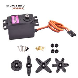 MG946R DC Metall getriebe Digitaler Servomotor 180-Grad-Hochgeschwindigkeitsdrehmoment Analoger Servomotor für RC-Modell Hubschrauber boot Arduino