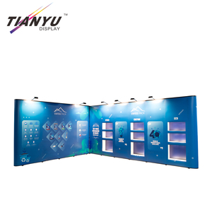 L hình dạng PVC ráp triển lãm hiển thị đứng Booth Set hiển thị từ sản phẩm đứng Pop Up - Product Image 5